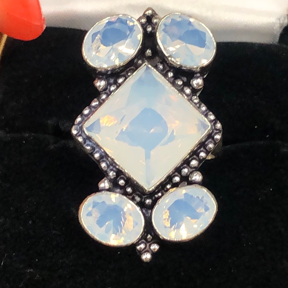 Opalite Silver Ring - image 2